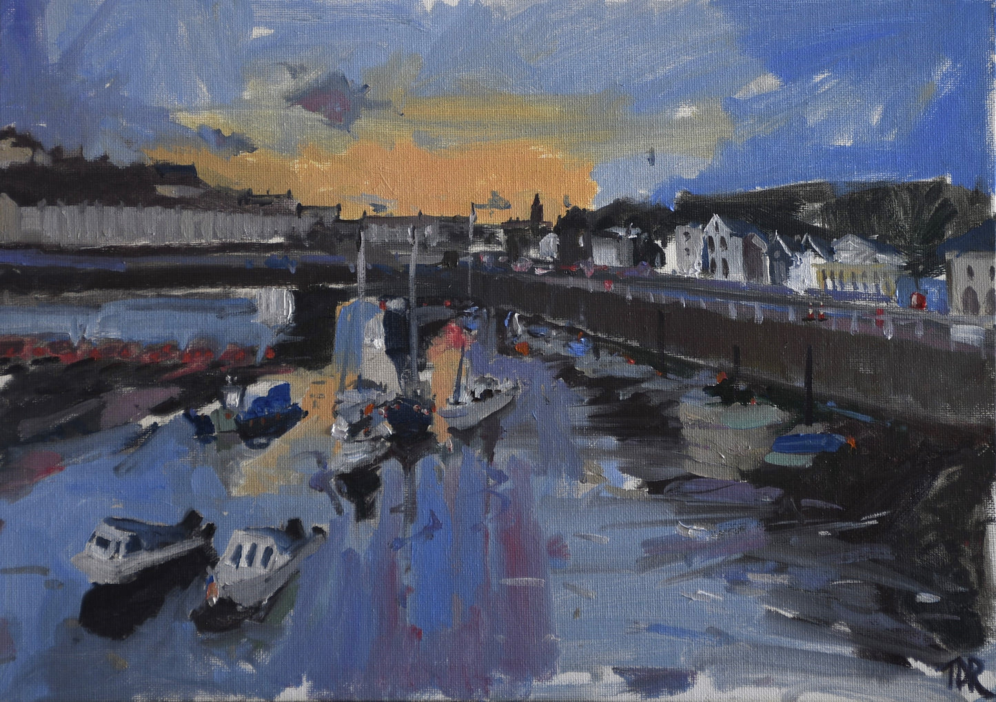 Sunrising Porthleven Harbour