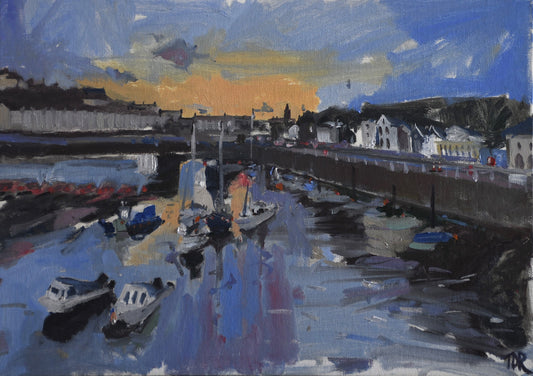 Sunrising Porthleven Harbour